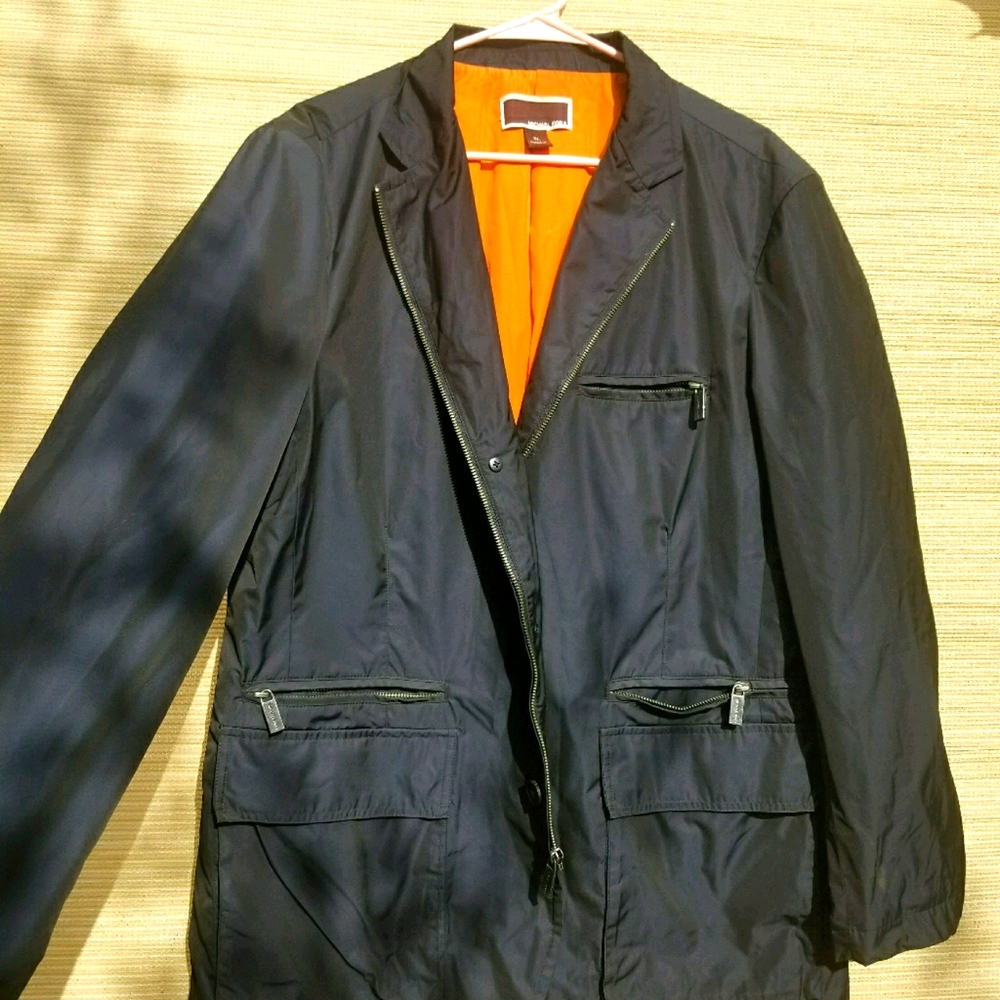 Michael Kors Men's XL Rain Jacket Zippered